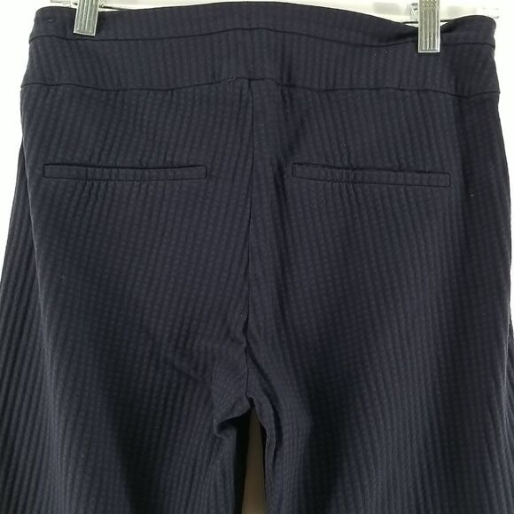 Point Zero Pants Women's USA 6 Leggings Skinny Purple Stripped Pull On Yoga - Picture 6 of 16